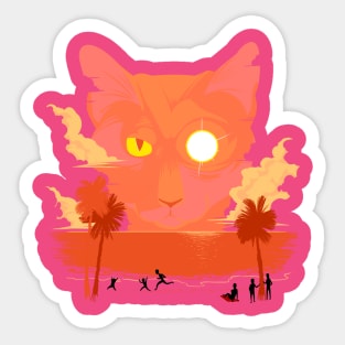 Pacific Cats Sticker